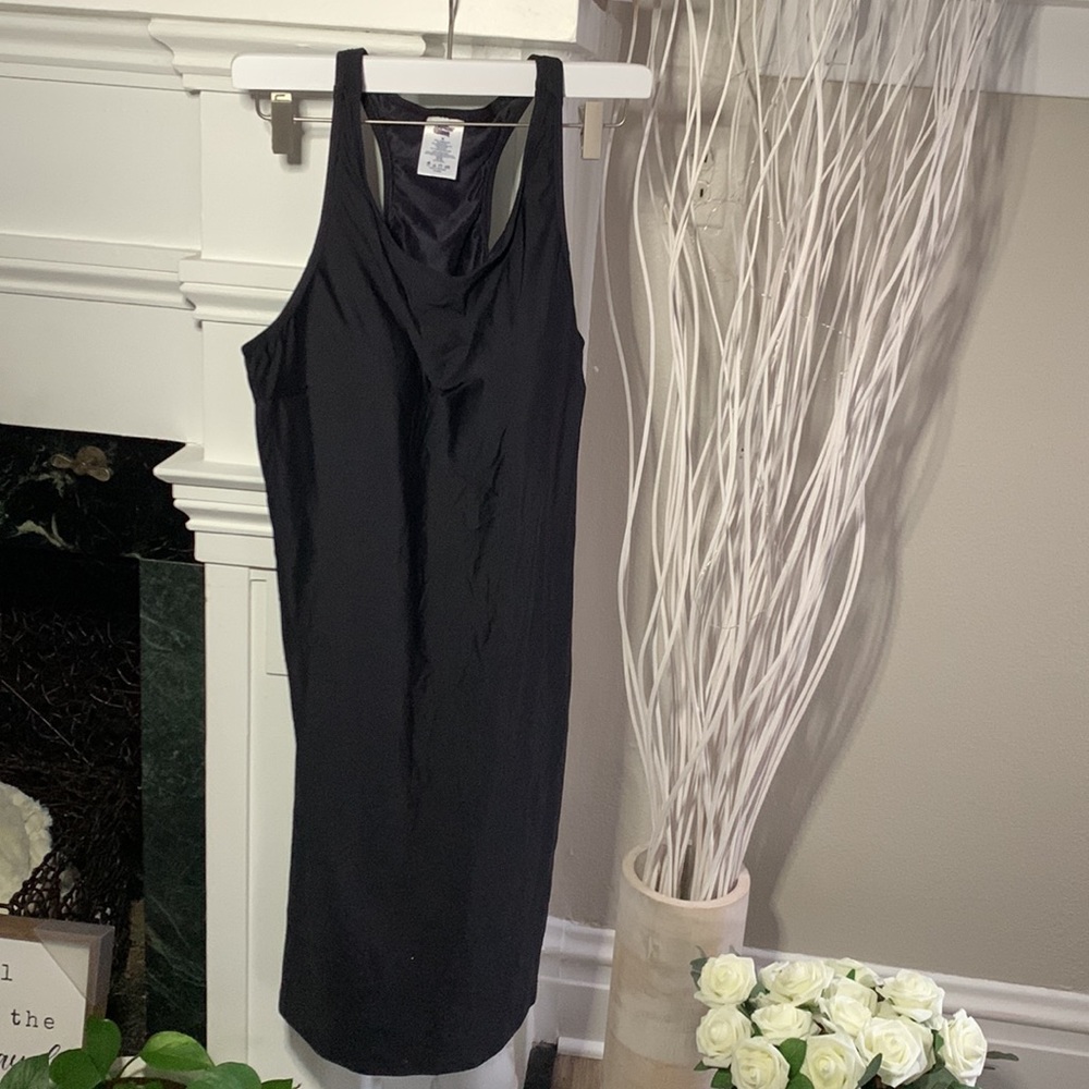 10 Lands end swim dress black LONG - Picture 6 of 7